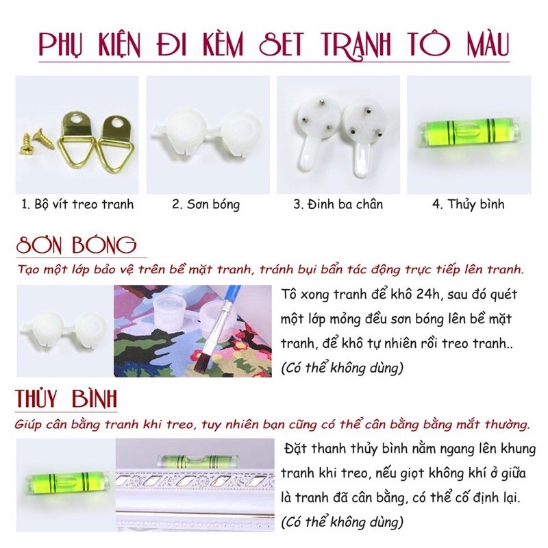 Tranh sơn dầu số hoá tự tô màu Tranh phong cảnh Mùa sen nờ