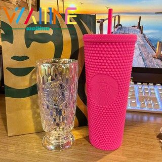 Starbucks Tái Sử Dụng Sầu Riêng phích cốc Chính Hãng phiên bản giới hạn cốc Studded Kim Cương Cà Phê Thức Uống Lạnh cốc waitime