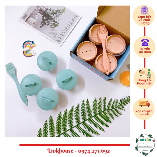 Khuôn Làm Bánh, Hấp Bánh, Hấp Trứng Tặng Kèm Chổi Quét Dầu Nhiều Hình Cho Bé Ăn Dặm