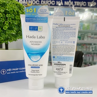 Sữa Rửa Mặt Dưỡng Ẩm Sâu Hada Labo Advanced Nourish Hyaluron Cleanser 80g