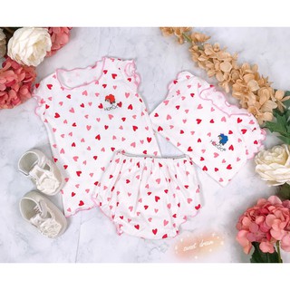 Combo 5 bộ thun mát hotga bé gái - đồ bộ sơ sinh cho bé gái