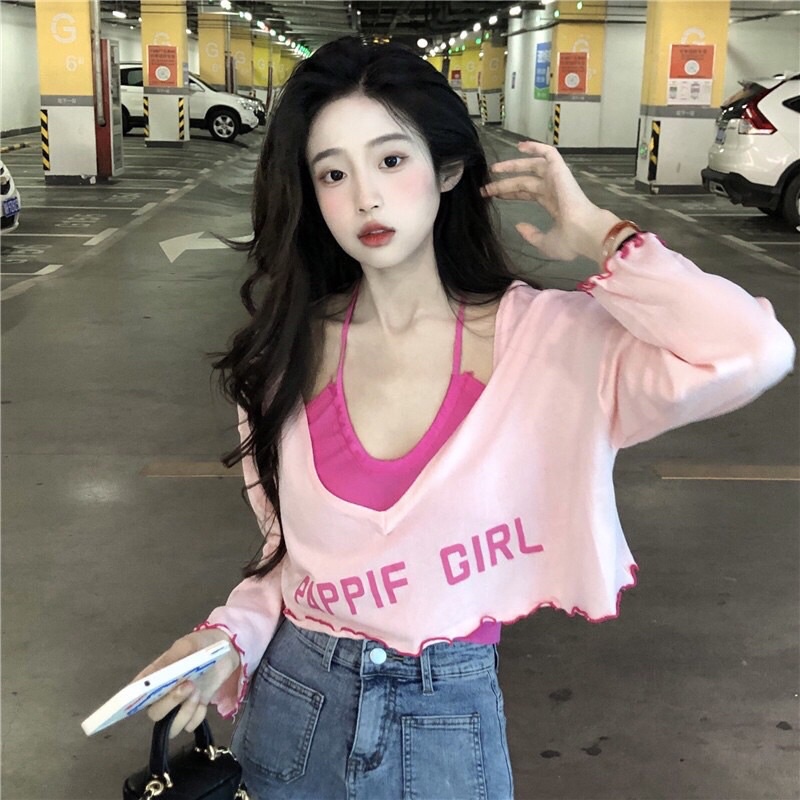 ÁO CRTOP SET 2 ÁO CHIZISHOP [ẢNH THẬT+ VIDEO] IN CHỮ DIỀN CHỈ CHIZISHOP