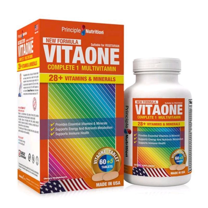 Viên Uống Bổ Sung Vitamin & Khoáng Chất Thiết Yếu Cho Cơ Thể - PN Vitaone 28+ Vitamins & Minerals (Hộp 60 Viên +5viên)