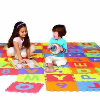 [SALE 10%] Bộ 10 miếng thảm xốp lót sàn ghép số hoặc chữ cái cho bé