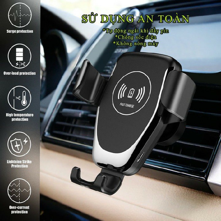 Giá đỡ điện thoại kèm sạc không dây trên ô tô✴️FREESHIP✴️Loại cao cấp | BigBuy360 - bigbuy360.vn