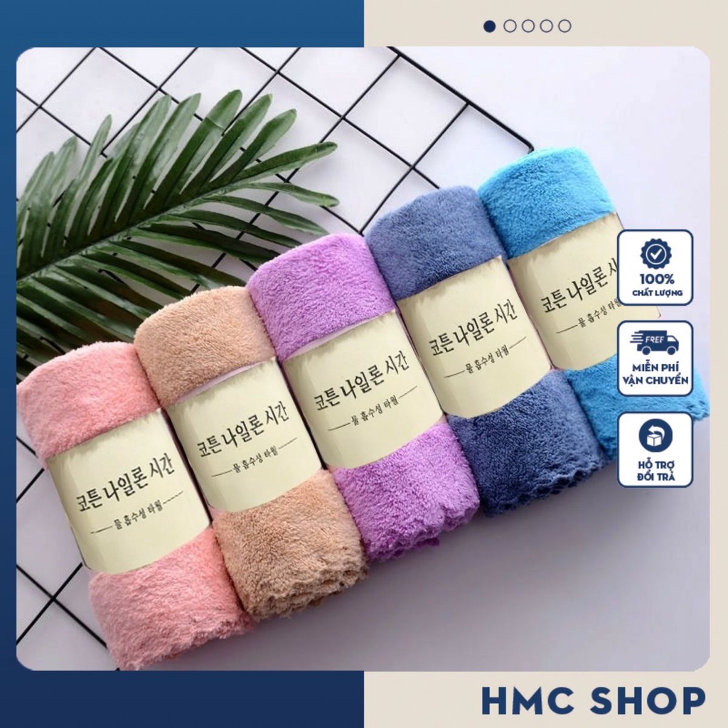 Khăn mặt lông cừu Hàn Quốc 50x30cm siêu tốt