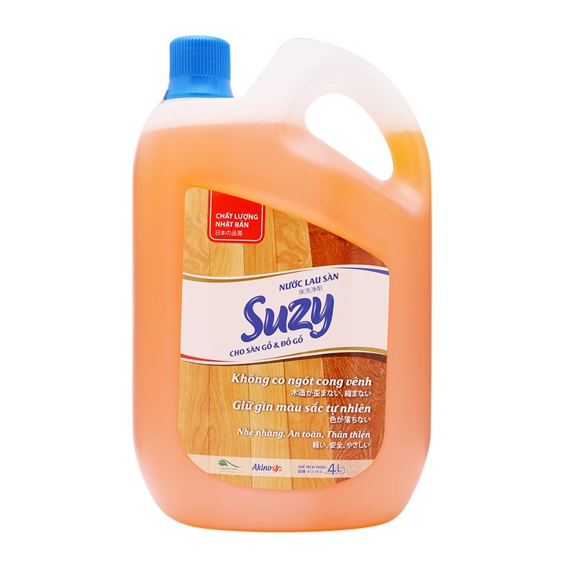 Nước Lau Sàn Gỗ Và Đồ Gỗ, Nước Lau Sàn Hương Quế Suzy 2.3L