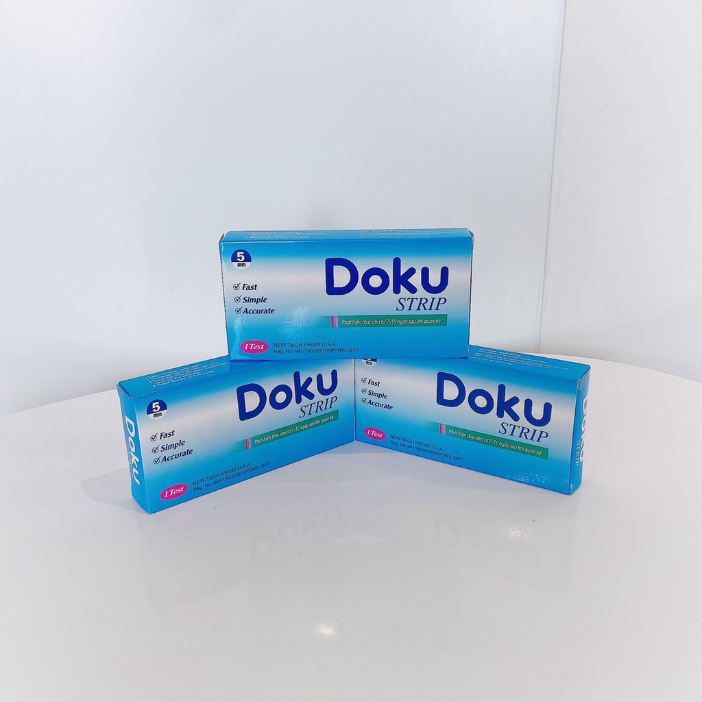 Que Thử Thai DOKU Strip Test Nhanh Đơn Giản Chính Xác Hiệu Quả Tức Thì