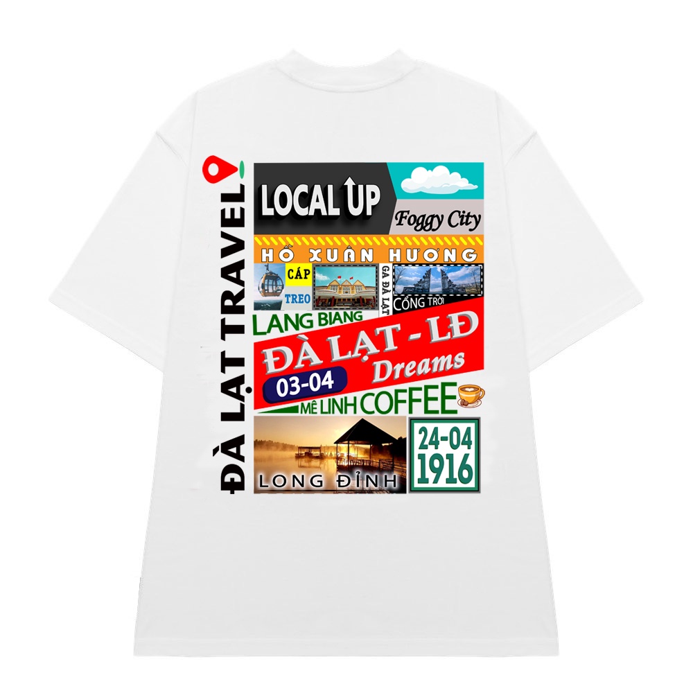 Áo Thun LOCAL Đà Lạt - Đà Lạt TRAVEL, Áo Phông Form Rộng - LOCAL02 | BigBuy360 - bigbuy360.vn