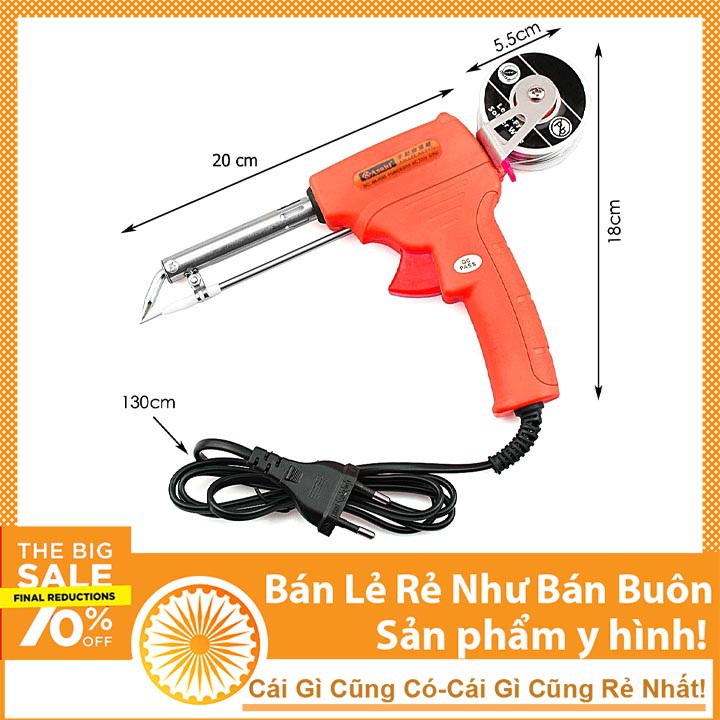 [Ảnh thật] [Chính hãng] Mỏ hàn điện tử tự động đẩy thiếc Asaki AK-9095 công suất 60W, Bảo hành 12 tháng, Mỏ hàn xung