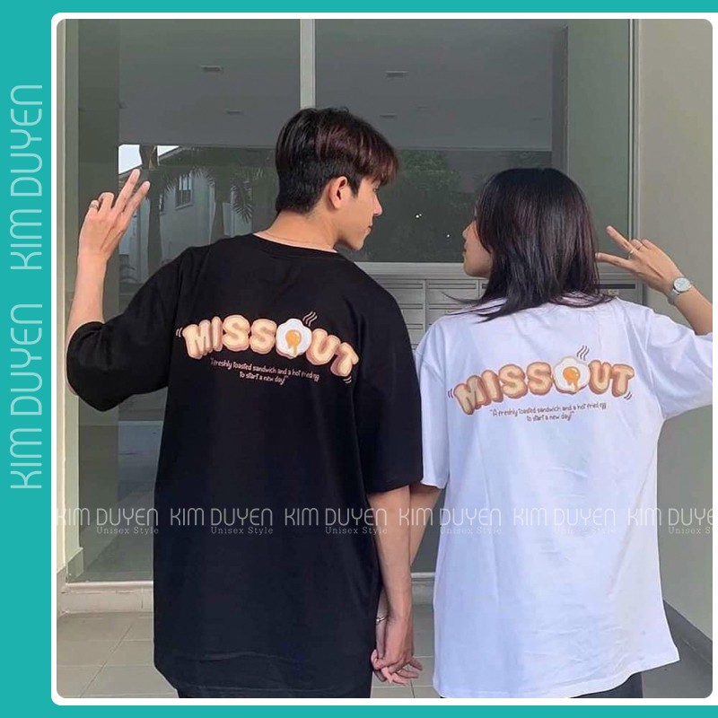 Áo Thun MI.SS O.U.T Trứng - Áo thun tay lỡ form rộng Unisex 38-65kg Nam Nữ  [VIDEO+ẢNH THẬT]