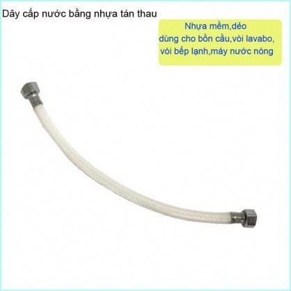 Dây cấp nước lạnh INOX và Nhựa  dùng cho bồn cầu, lavabo, vòi rửa lavabo