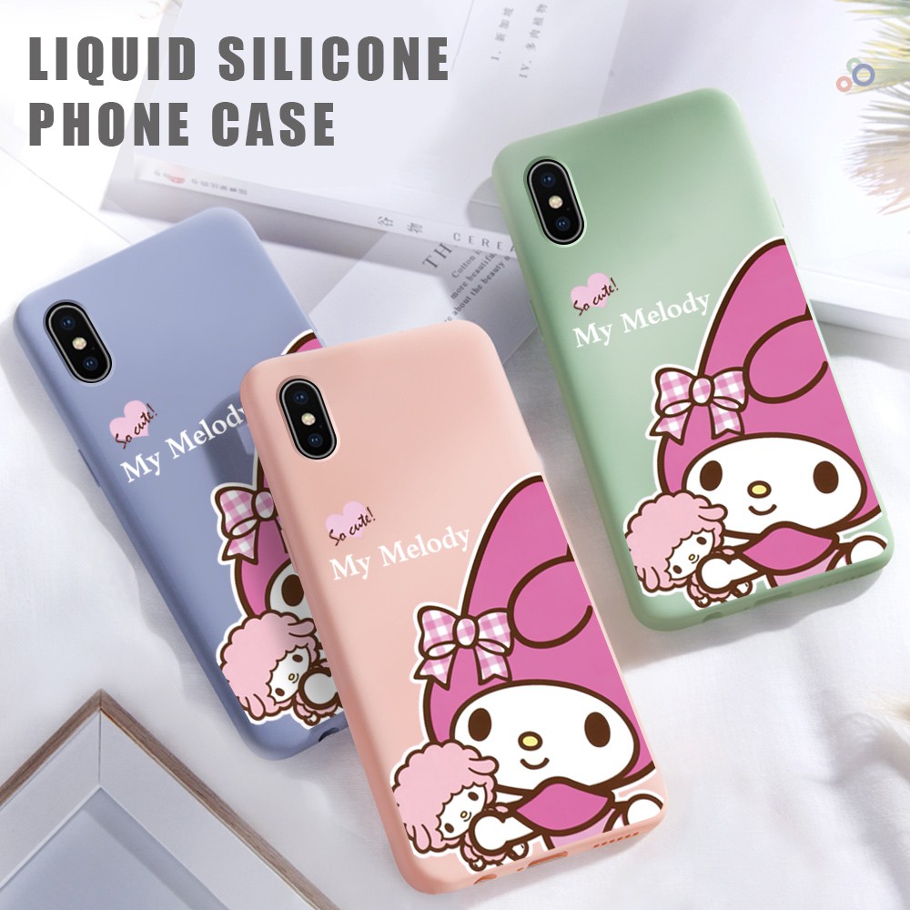 Samsung Galaxy S7 Edge S8 S9 Plus S9+ S8+ Silicone  My Melody Soft Phone Case Protective Cartoon Anime Casing Full Cover Shockproof Back Cases Ốp lưng điện thoại Bao mềm In Hình cho