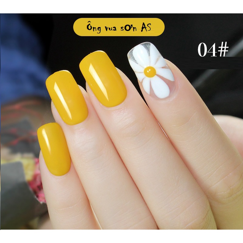 Sơn gel AS cao cấp màu vàng chanh mã SM
