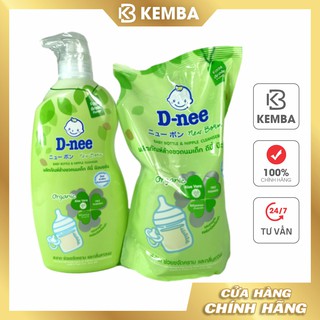Nước rửa bình sữa dnee túi organic 620ml, 600ml thái lan mẫu mới kemba