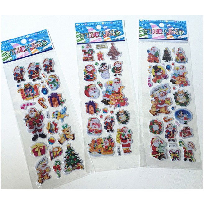 Sticker noel 3D nổi không thấm nước