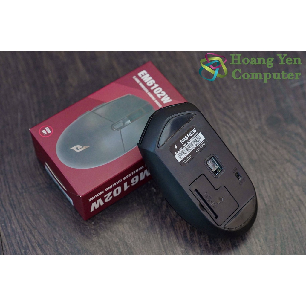 Chuột Không Dây E-dra EM6102W 1200/2400/3200 DPI  - BH 24T Chính Hãng - Hoàng Yến Computer