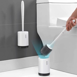 Chổi cọ vệ sinh đầu silycon chống xước kèm ống cắm Ecoco 1803