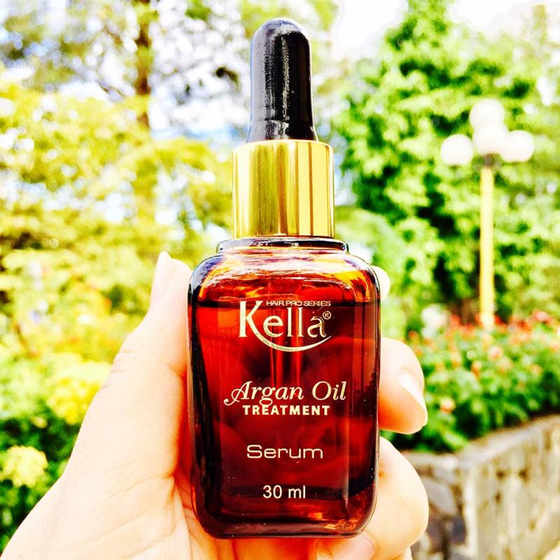 Serum KELLA Argan Oil 30ml, cung cấp dưỡng chất phục hồi tóc, thẩm thấu nhanh.