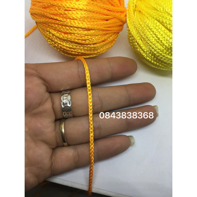 Cuộn 50M dây dù Size 1,5mm ( vàng cam )