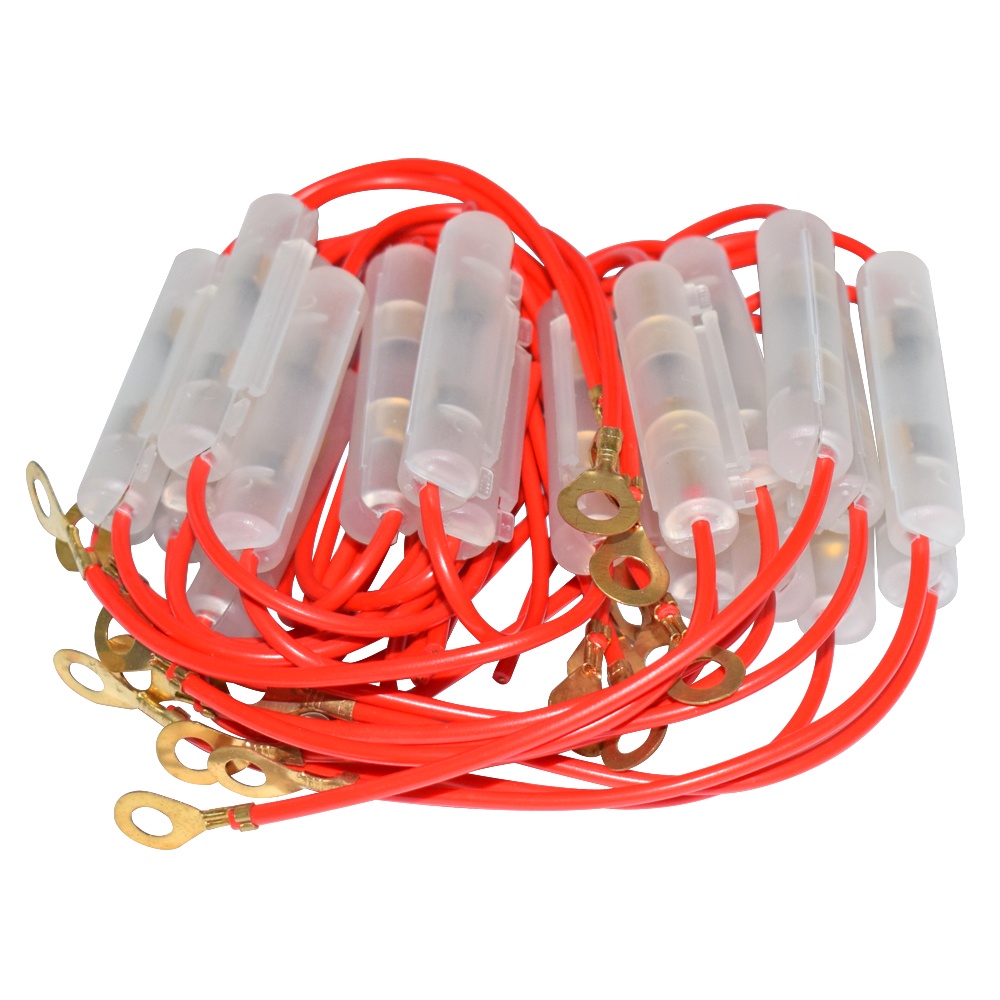 Set 2 Cầu Chì Thủy Tinh 6x30mm 0-250V Có Cầu Chì Bằng Đồng + Dây Đồng Cho Xe Máy