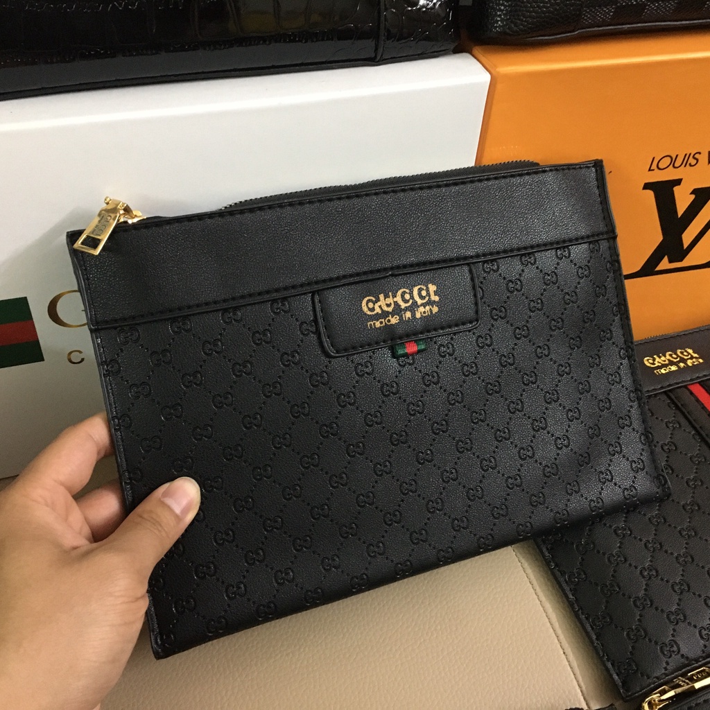 Ví Cầm Tay Clutch Nam Cao Cấp Mẫu Mới Giá Tốt Da Nappa Mềm Đẹp Nhiều Ngăn Đựng Ipad Điện Thoại Tiền Siêu Tiện Dụng