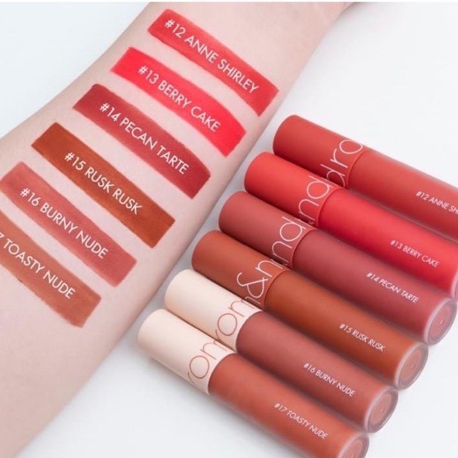 [Màu 01-21] Son Kem Lì Romand Zero Velvet Tint (Bestseller)