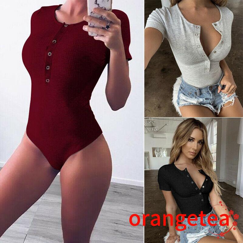 Jumpsuit Dệt Kim Tay Ngắn Màu Sắc Thanh Lịch Cho Phái Nữ | BigBuy360 - bigbuy360.vn