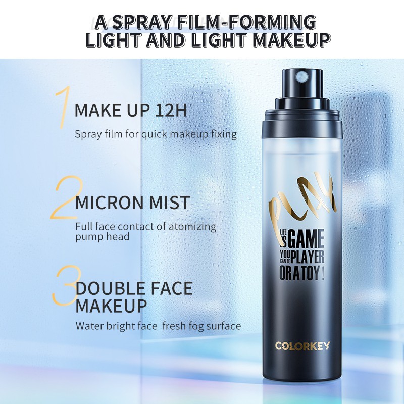 Chai xịt khóa lớp trang điểm COLORKEY dưỡng ẩm kiềm dầu chống thấm nước cao cấp 50ml | BigBuy360 - bigbuy360.vn