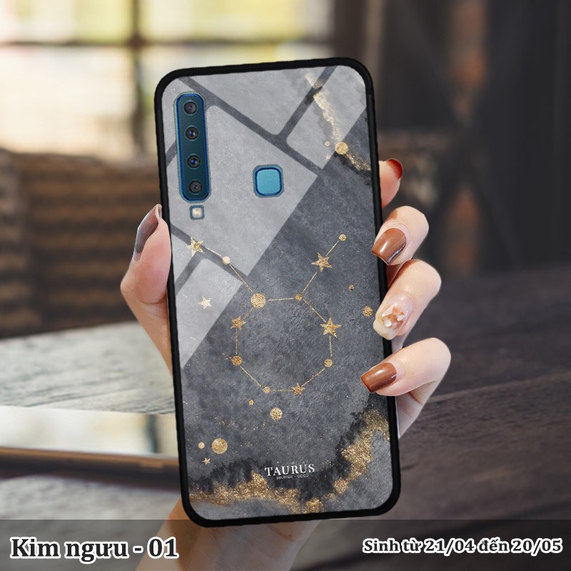 Ốp kính samsung A9 2018 in cung hoàng đạo