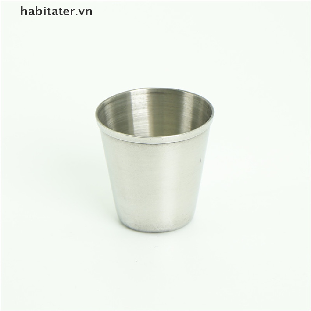 Set 10 Cốc Uống Rượu Bằng Thép Không Gỉ 30ml
