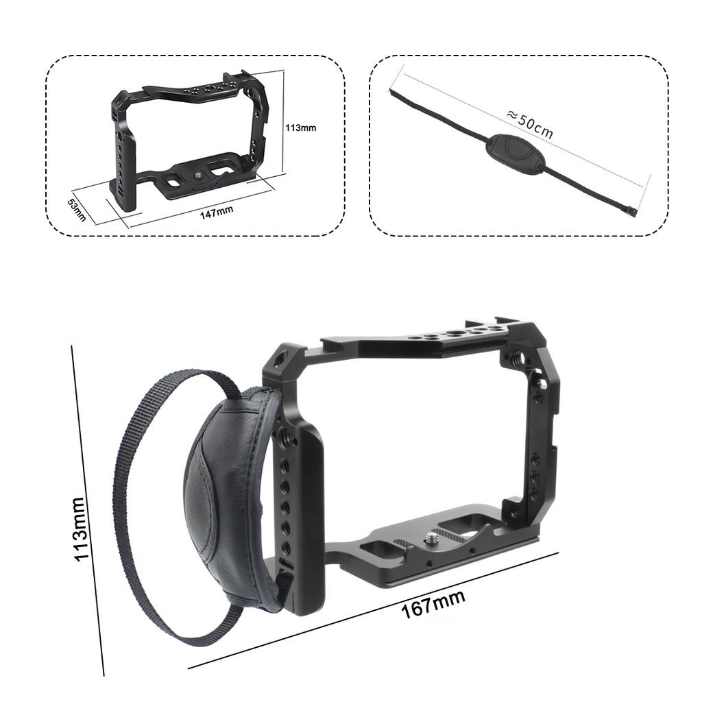 Khung Máy Ảnh XT-XINTE w 1 / 4 '' Cho Sony A7M4 A7R3 / A7S3 / A7R4 / A7M3 / A7Ii / A73