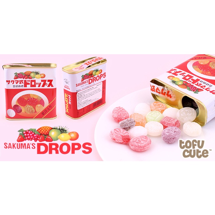 KẸO TRÁI CÂY HỘP THIẾC SAKUMA'S DROP