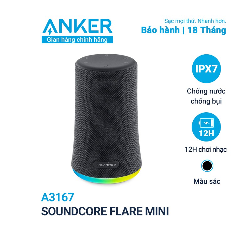 Loa Bluetooth SoundCore Flare Mini 10w (By Anker) - A3167