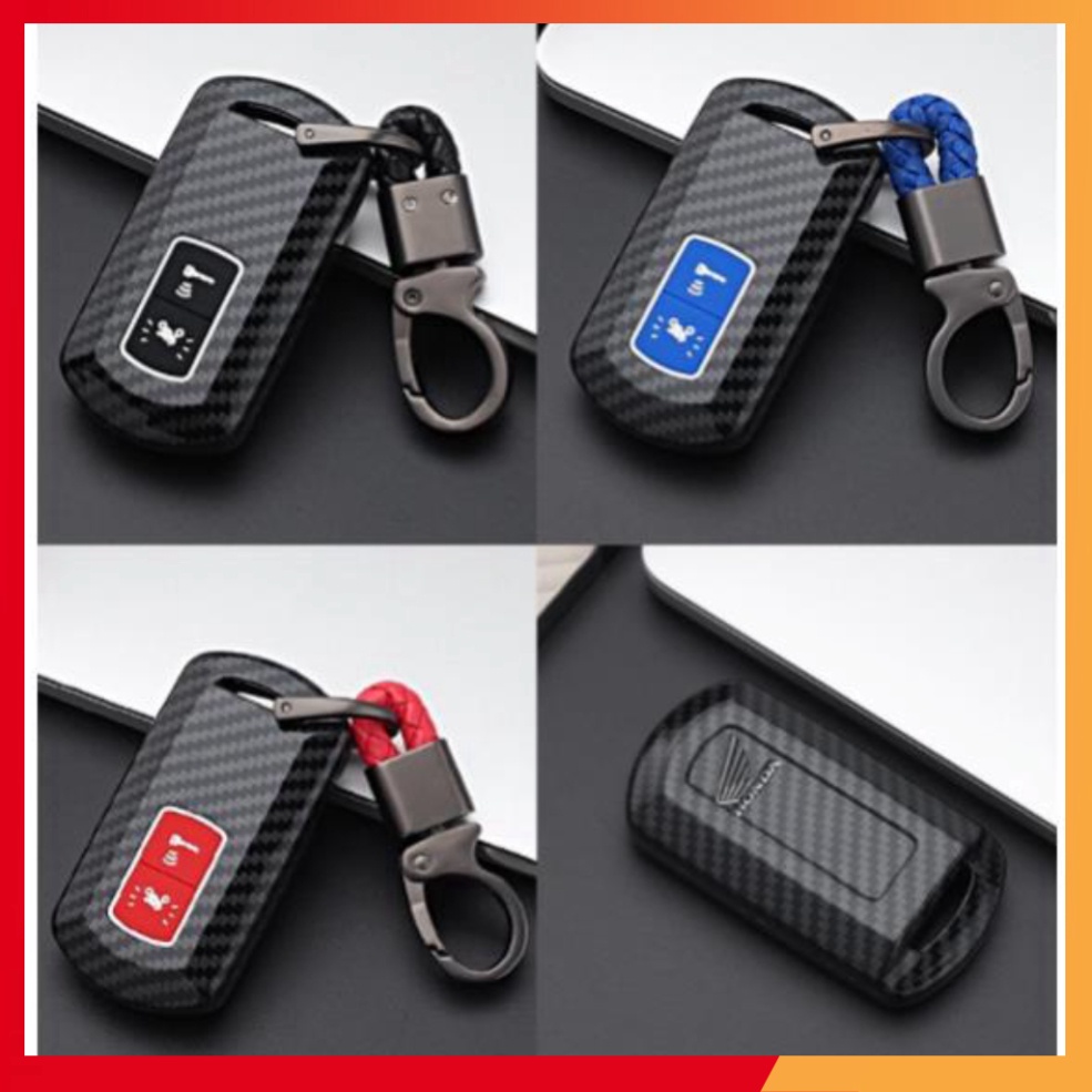 Bọc Chìa Khóa Smartkey AB, LEAD, Vision 2018-2020 ( 2 Nút ) Ốp Carbon