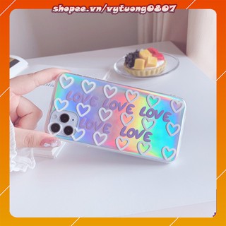 Ốp iphone xr phản quang mẫu love love love