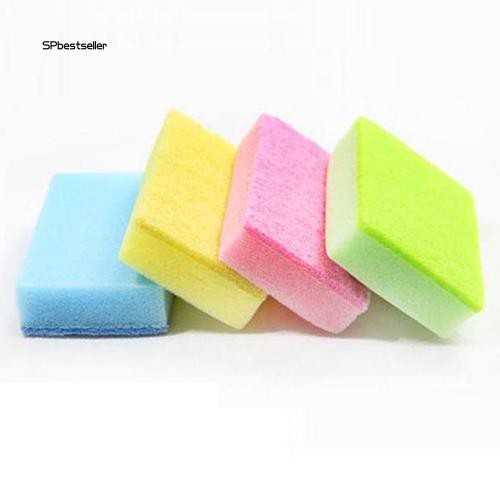 10 miếng mút rửa chén đĩa thiết kế 1 mặt nhám tiện dụng kích thước 7x10x3cm