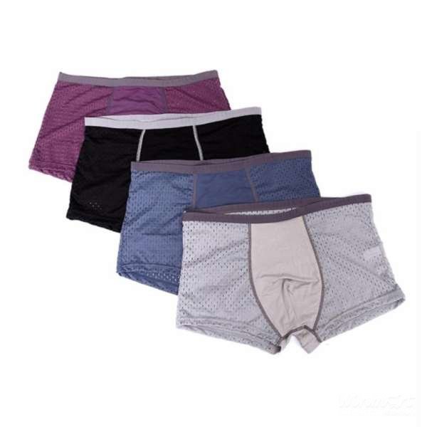 4 Quần Sịp Đùi Thông Hơi Xuất Nhật (Ảnh Thật), Quần Sịp Nam, Quần Lót Nam - COMBO 4q Sịp Men Đùi thông hơi