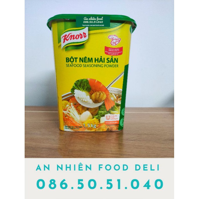 Bột Nêm Hải Sản nhãn hiệu Knorr hộp 1,5KG