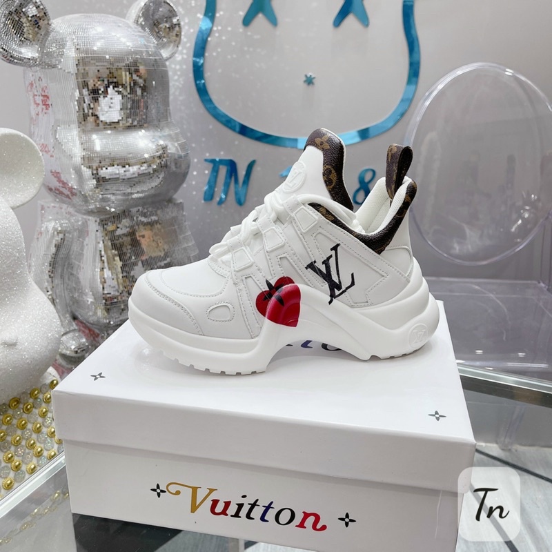 Giày thể thao Lv đế sóng bản 2 dây super fullbox, bill, túi giấy