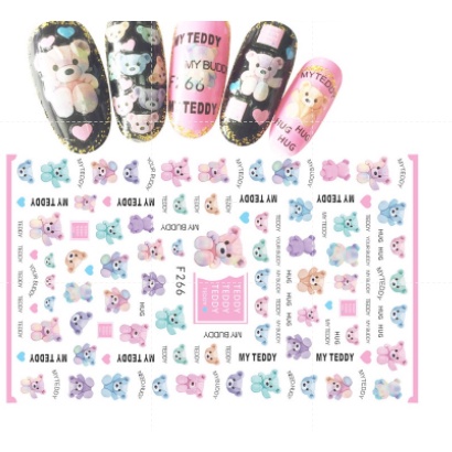 sticker thương hiệu trang trí móng tay