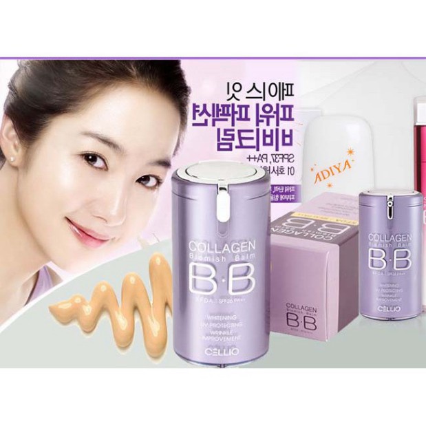 SALE3 Kem nền BB Collagen Cellio - Hàn Quốc SALE3