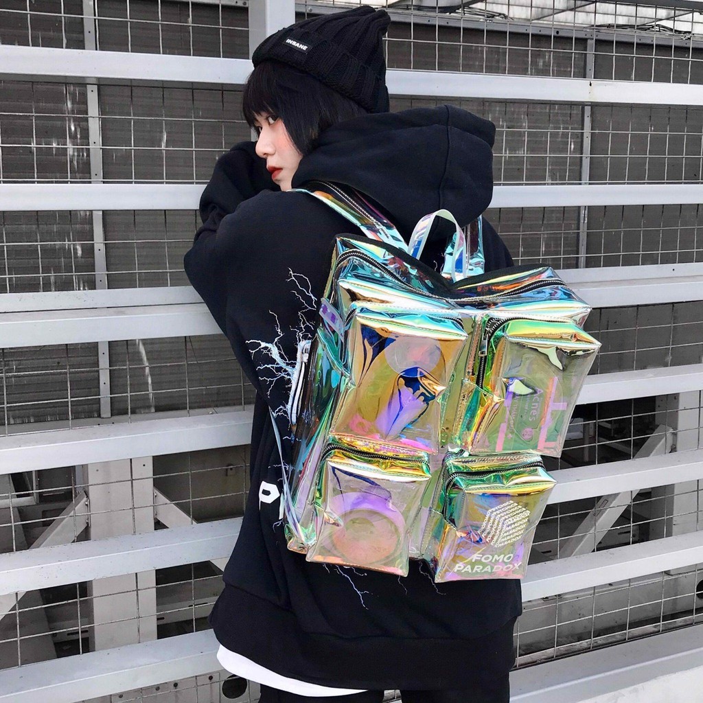 Balo Paradox 'PSYCHICS' HOLOGRAM BACKPACK (Black-Wording)