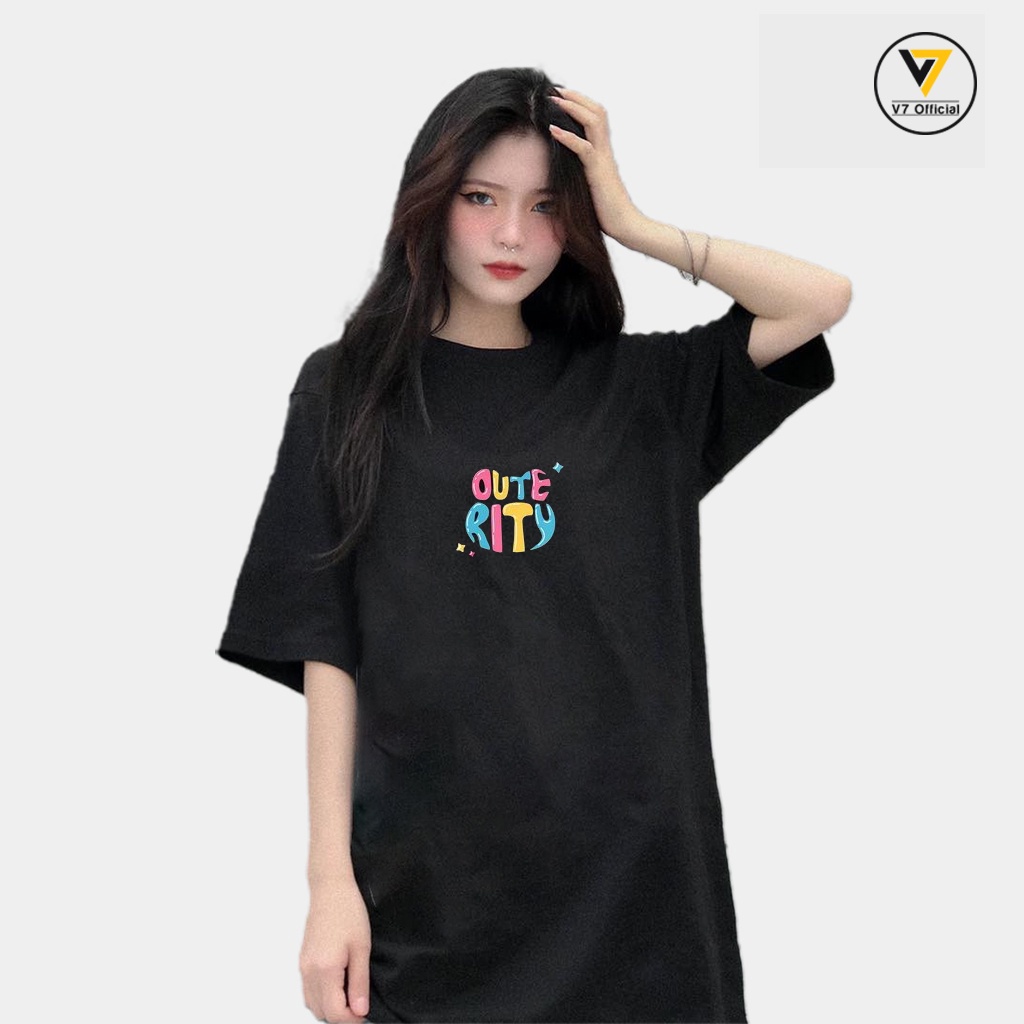 Áo thun chữ màu sắc -OUTERRITY-V7 official- (V67)