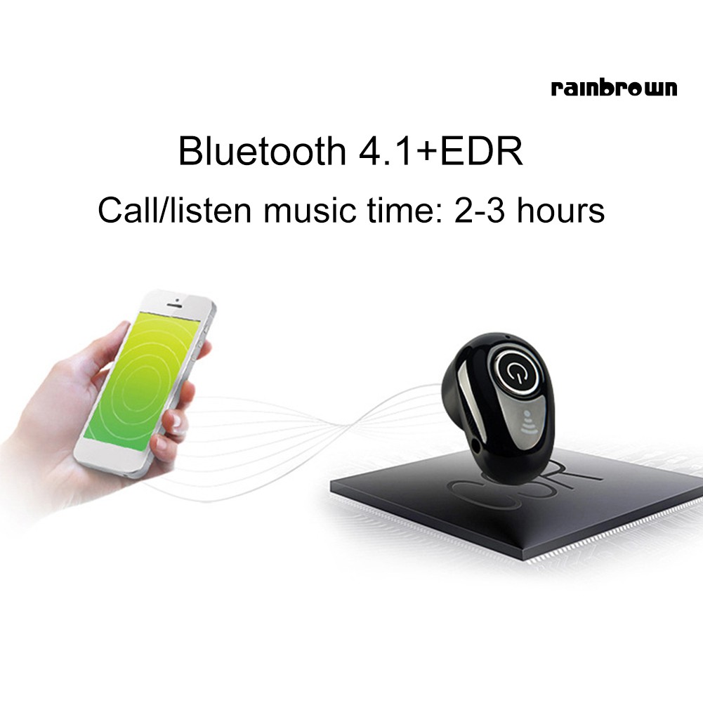 Tai Nghe Nhét Tai Không Dây Bluetooth 4.1 Mini / Rej / S650