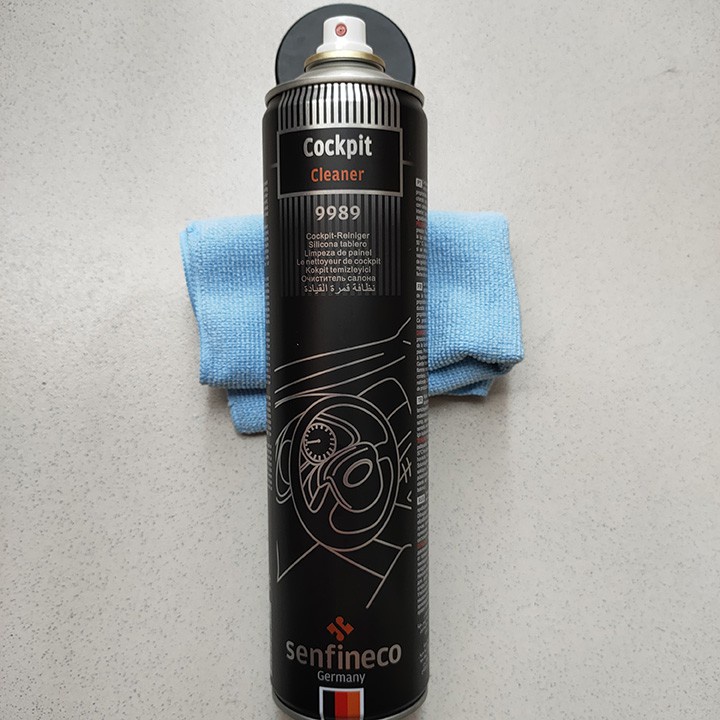 Dung Dịch Làm Sạch , Bảo Vệ Taplo, Nhựa, Simili, Da Nội Thất, Buồng Lái - Senfineco Cockpit Cleaner 9989 (650ml)