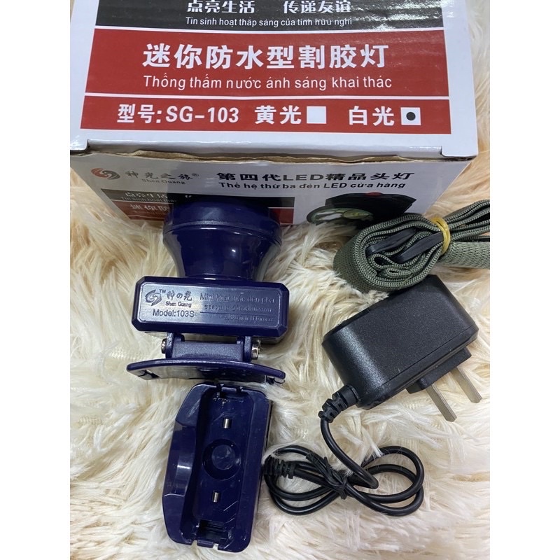 Đèn pin đội đầu siêu sáng chống nước SG 103 sáng 10-12h