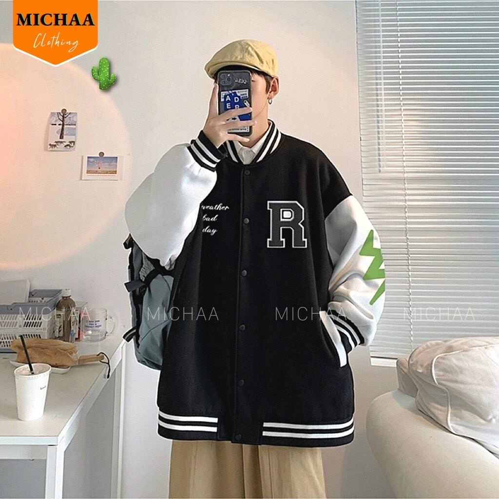 Áo Khoác Nỉ BE CAREFUL Nữ Form Bomber Ngắn Vải Nỉ Hình In Đẹp - MICHAA