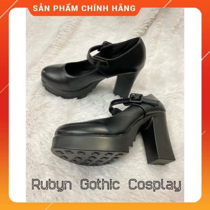 🍁 Giày cao gót lolita cosplay đế cao 9,5cm siêu nhẹ - BÀN CHÂN TO NÊN TĂNG 1 SIZE Nw123