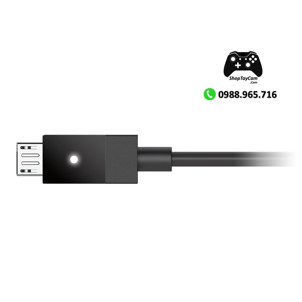 Cáp Cable Tay Cầm Xbox One / Xbox One S / PS4 Chính Hãng Logo Xbox Kết Nối Có Dây Dài 2,7M | TOP BÁN CHẠY